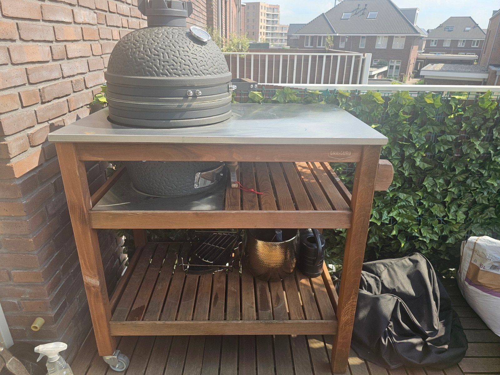 The Bastard Compact Kamado met buitenkeuken, Ophalen of Verzenden, Zo goed als nieuw, The Bastard
