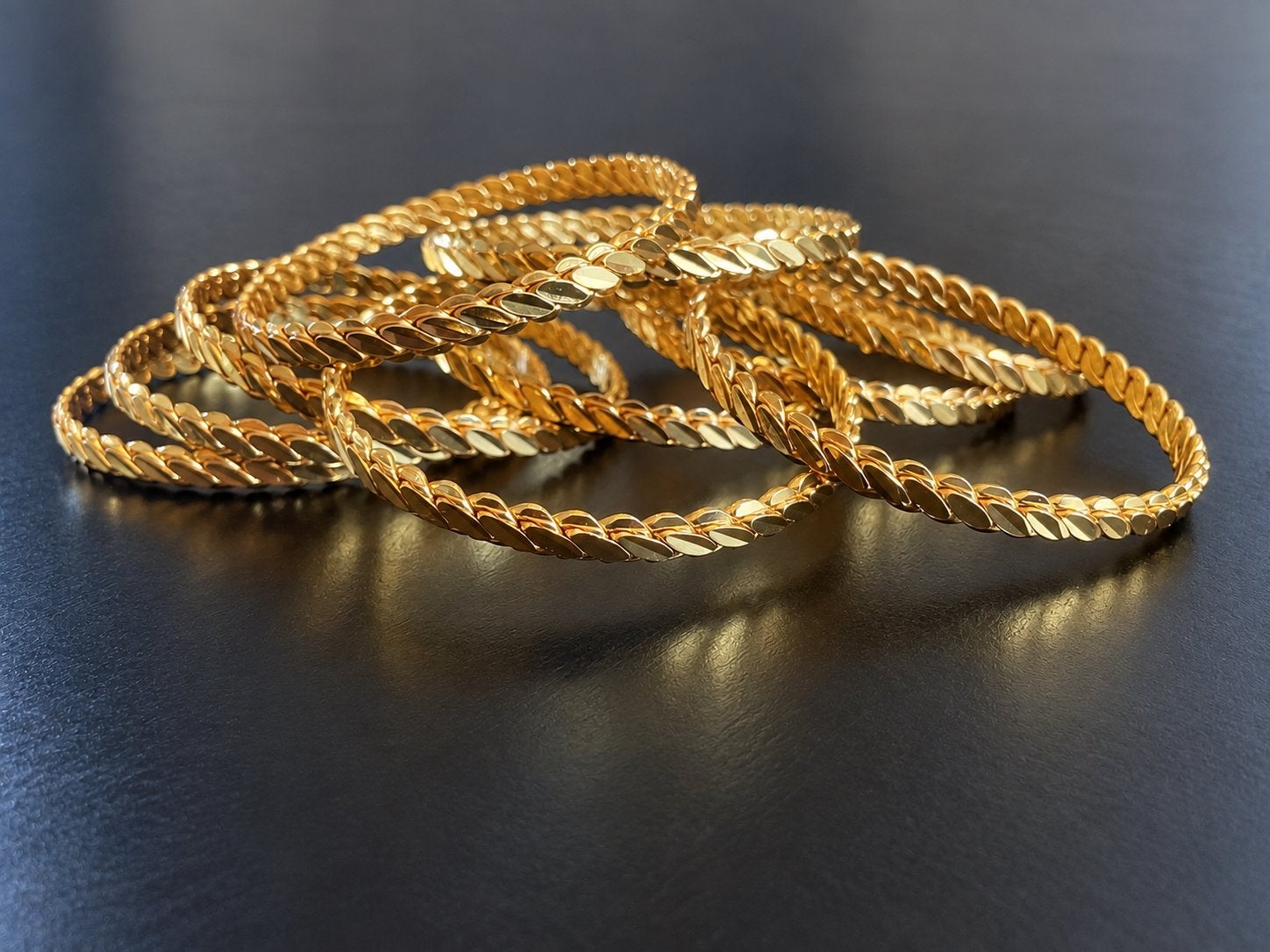 Turkse 22 karaat gouden Adana armbanden, Ophalen, Zo goed als nieuw, Goud