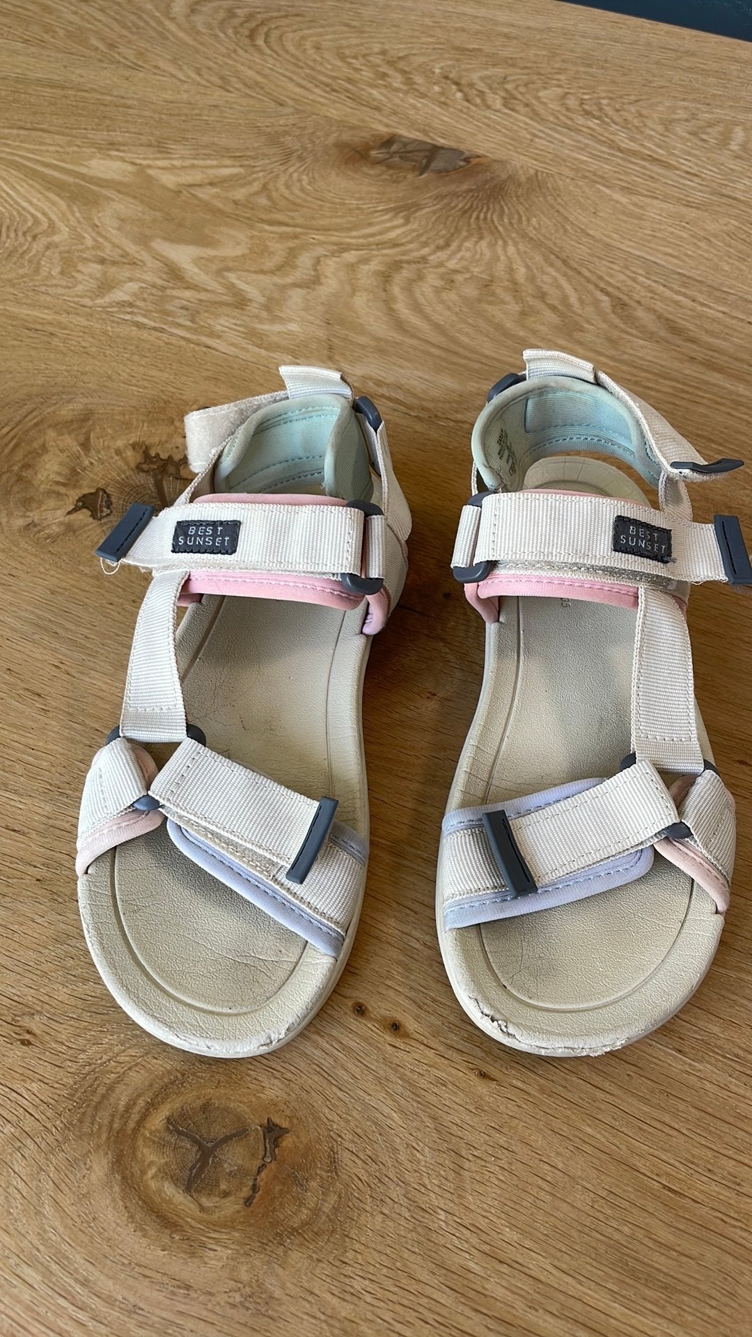 Sandalen Zara pastel kleurig maat 35, Gebruikt, Meisje, Overige typen, Ophalen of Verzenden