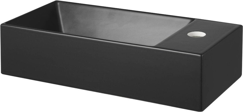 Poggio Fontein K11R matzwart, matwit of glans wit 45x20x11 c, Ophalen, Nieuw, Steen, Wastafel