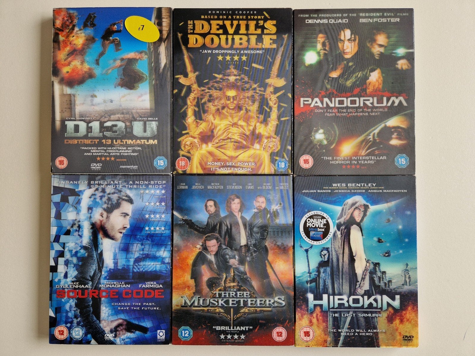 3D Lenticular Slipcover DVD Pakket (Actie/S.F.), Vanaf 16 jaar, Verzenden, Zo goed als nieuw, Actie