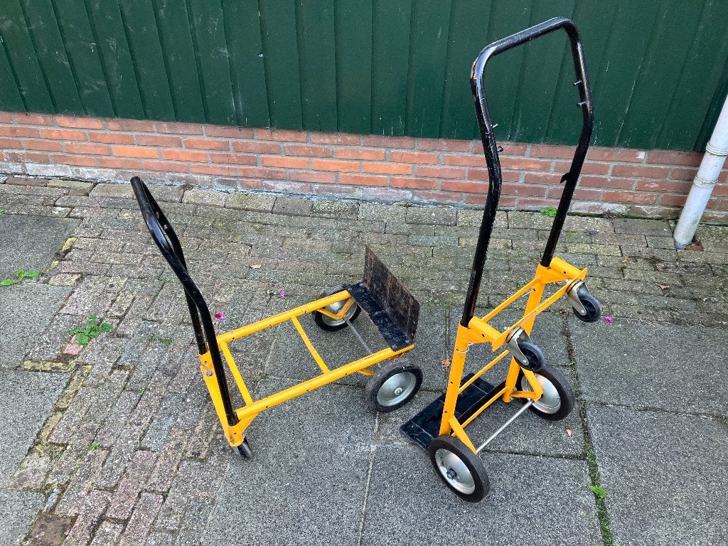inklapbare combi steekwagen / transportwagen 2 stuks, 60 tot 80 liter, Ophalen, Gebruikt, Steekwagen