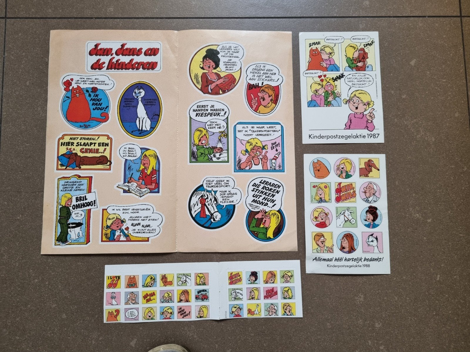 Sticker Jan Jans en de kinderen, Ophalen of Verzenden, Zo goed als nieuw, Strip of Tekenfilm