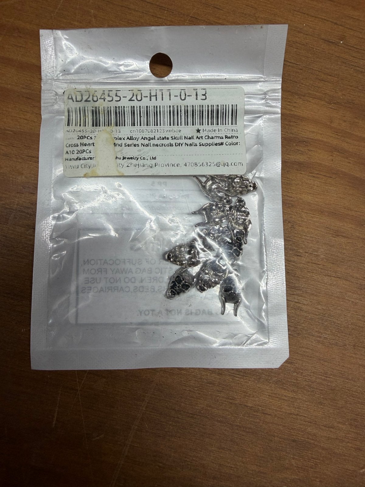Nagelversiering Doodshoofdjes - 20 stuks, Ophalen of Verzenden, Nieuw