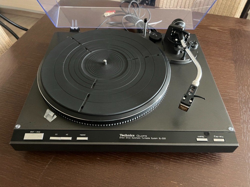 Technics SL-Q33  antraciet en gereviseerd, Ophalen, Gebruikt, Automatisch, Platenspeler