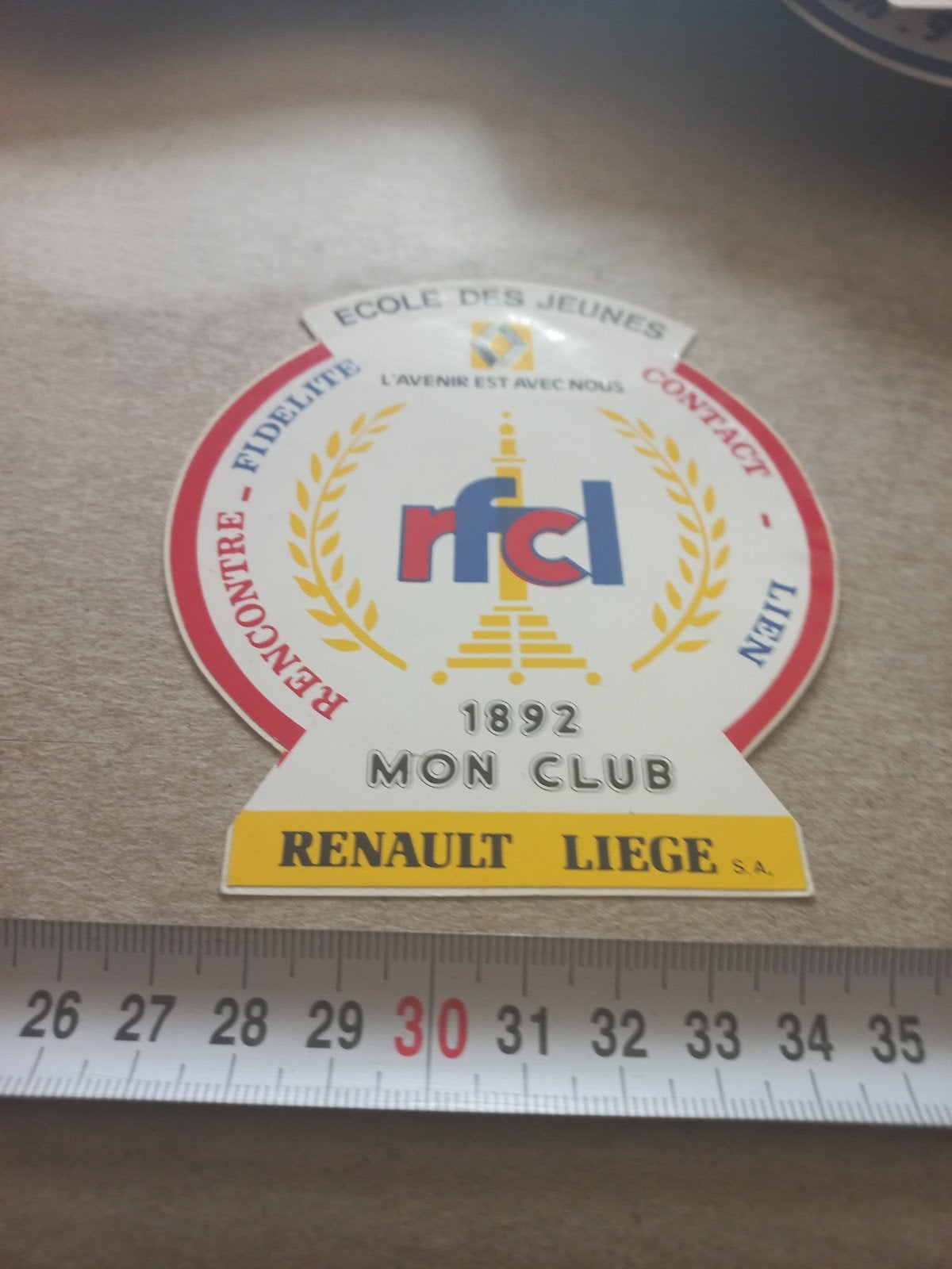Renault mon club  renault liege, Verzamelen, Stickers, Ophalen of Verzenden, Zo goed als nieuw
