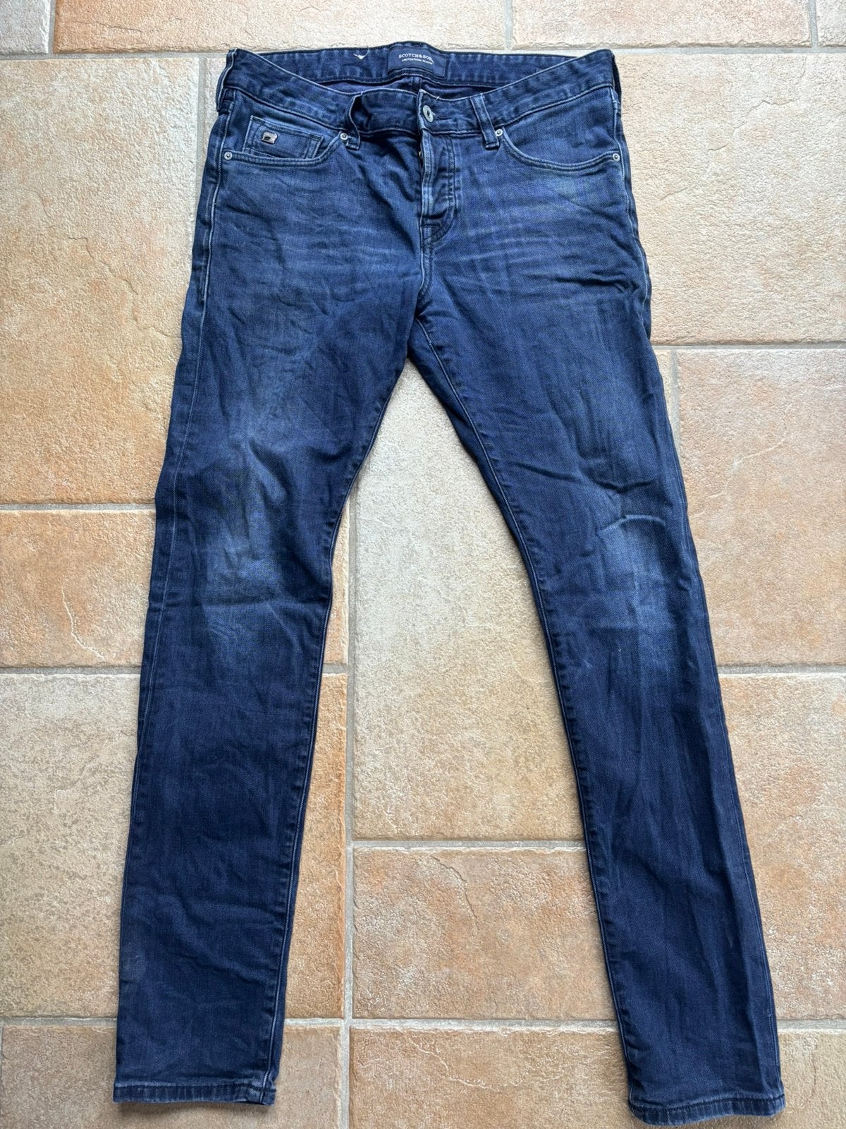 Spijkerbroek Scotch&Soda, Kleding | Heren, Ophalen of Verzenden, Zo goed als nieuw, Blauw, W32 (confectie 46) of kleiner