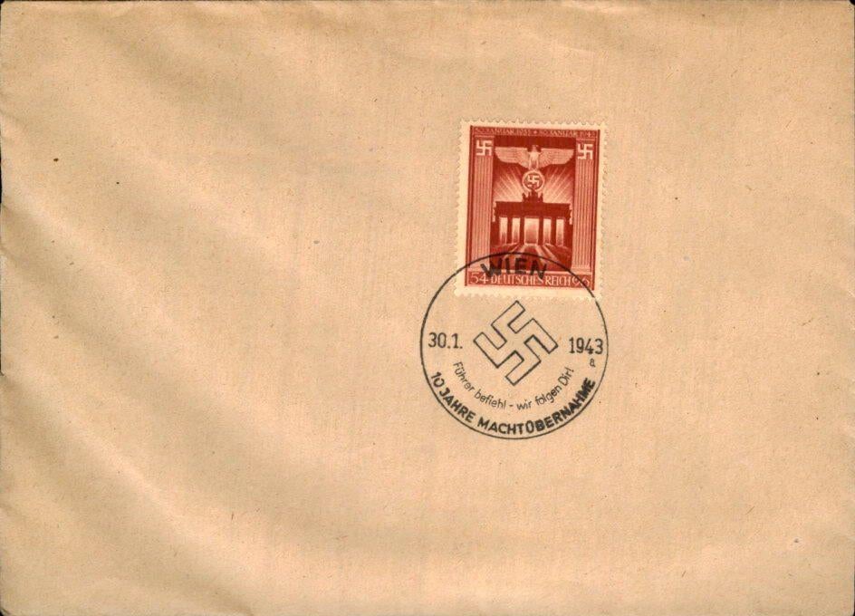 Derde Rijk - Wien - 1943, Verzenden, Envelop