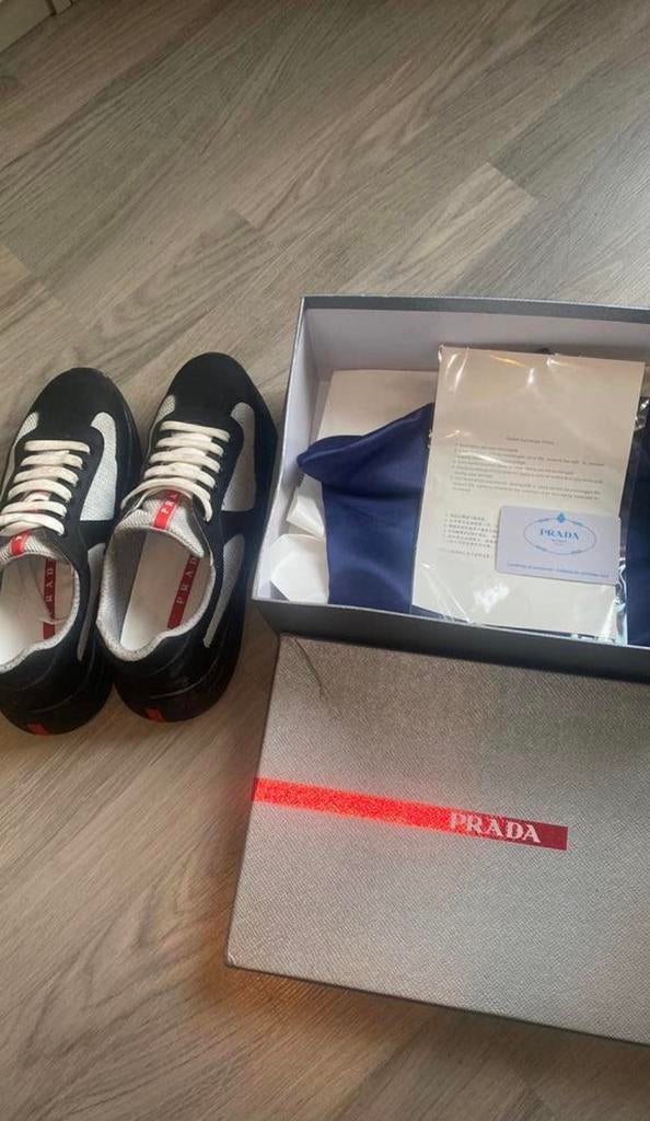 Prada cups maat 41, Kleding | Heren, Schoenen, Ophalen of Verzenden, Zo goed als nieuw, Zwart