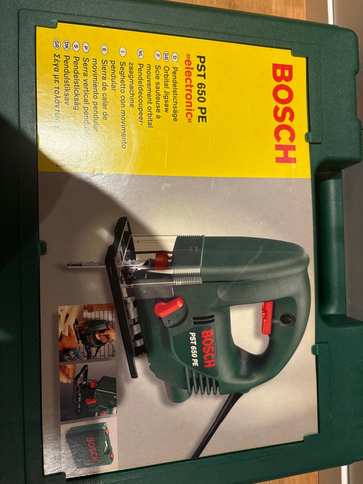 Bosch PST 650 PE Decoupeerzaag met koffer en zaagbladen, Gebruikt, Decoupeerzaag, Ophalen of Verzenden, 30 tot 70 mm