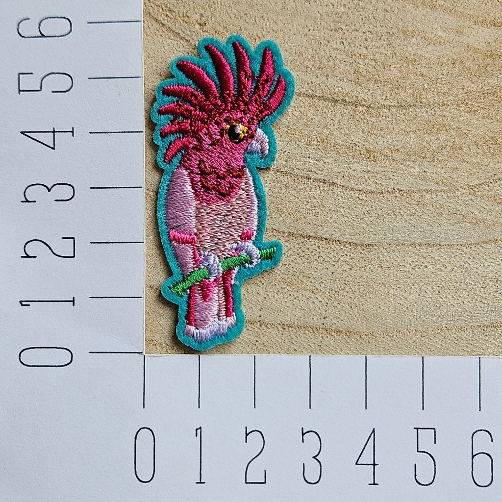 Strijk embleem applicatie patch setje Papegaai, D, Nieuw, Ophalen of Verzenden, D