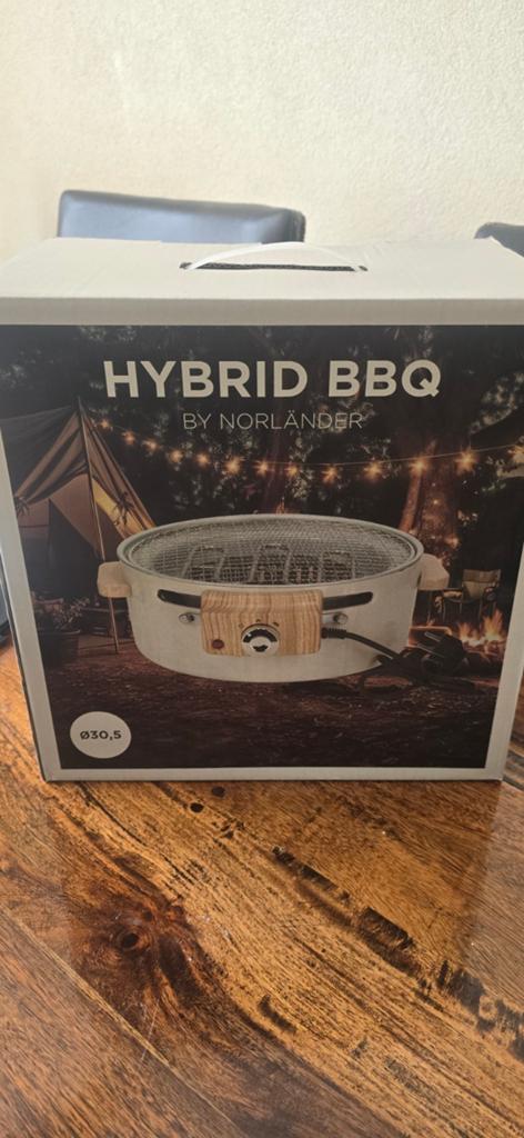 Norländer Hybrid BBQ - Elektrisch en Houtskool, Ophalen of Verzenden, Nieuw, Norländer