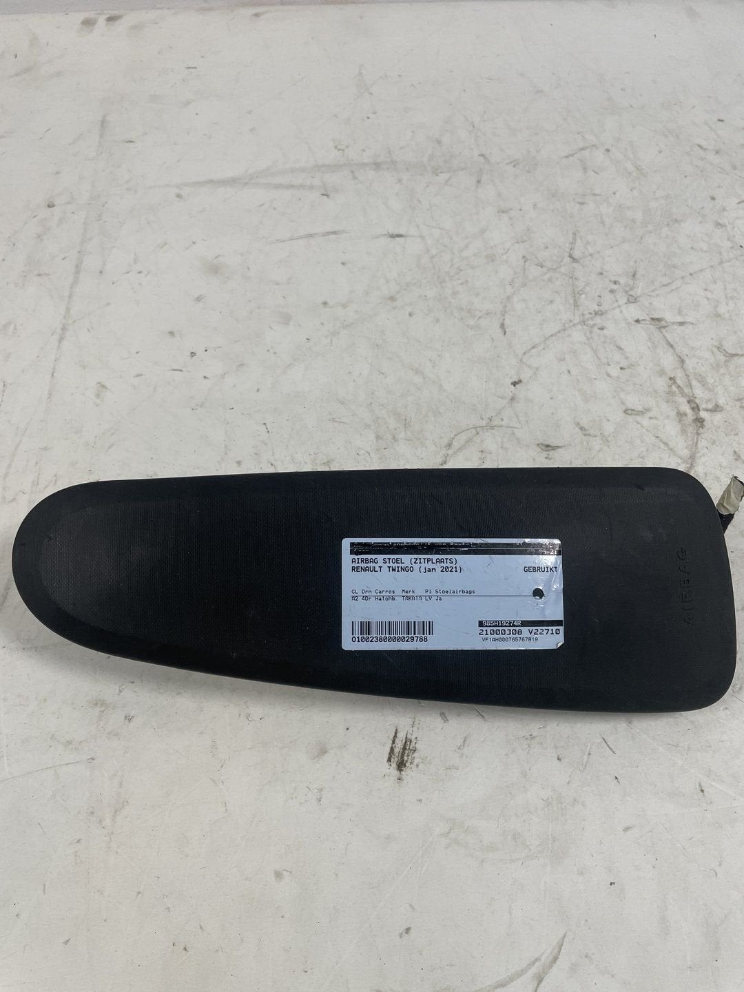 Airbag stoel (zitplaats) van een Renault Twingo, Gebruikt, -, Renault, -