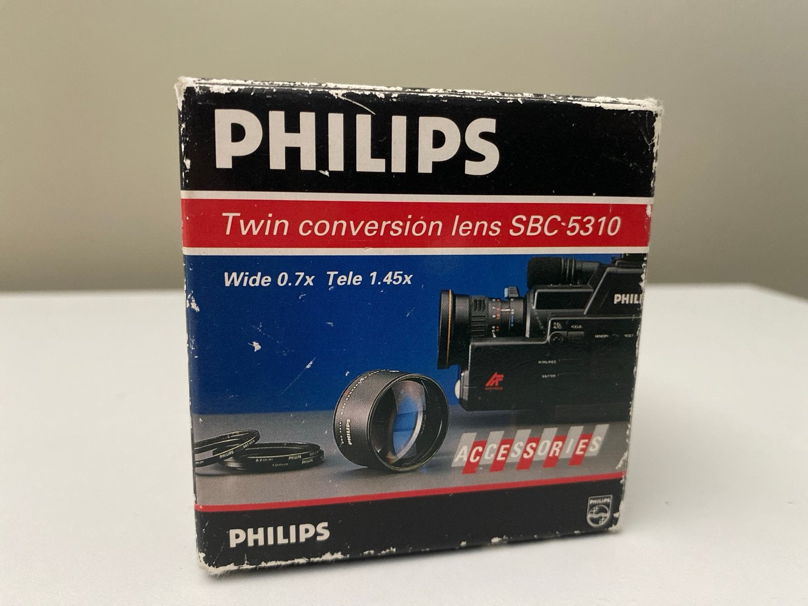 Philips SBC 5310 Twin Conversion Lens set (Wide 0.7x, Tele 1, Overige merken, Gebruikt, Minder dan 50 mm, Inclusief opbergcase