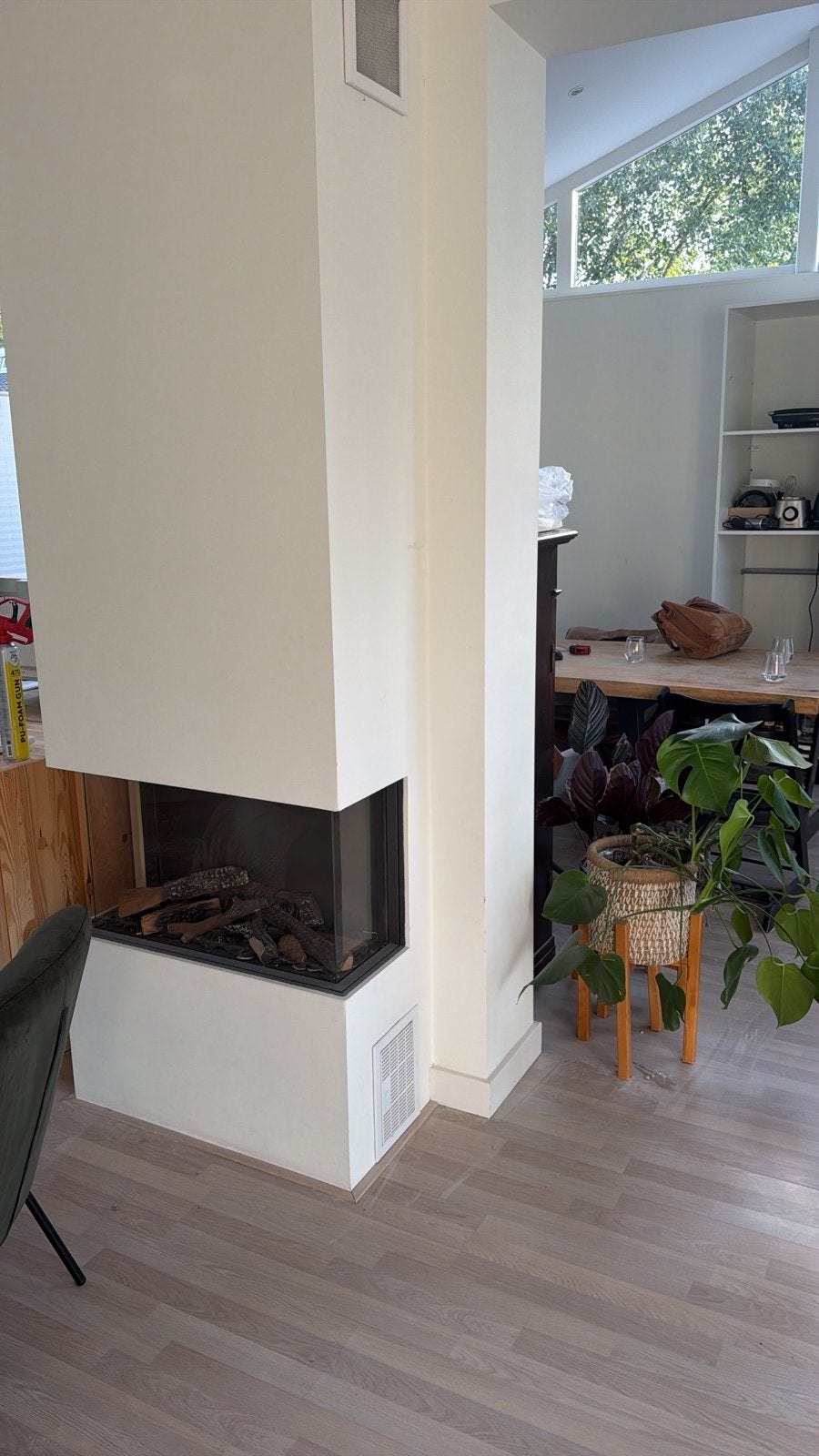 Element4 B.V. Gashaard - Hoekmodel Inbouw, Ophalen, Gebruikt, Inbouwhaard, Gashaard