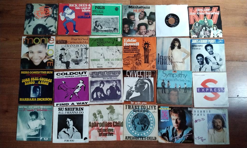 Single Collectie T. Rex Kiss Aphrodite Child Pet Shop Boys, Ophalen, Gebruikt, Overige genres, 7 inch