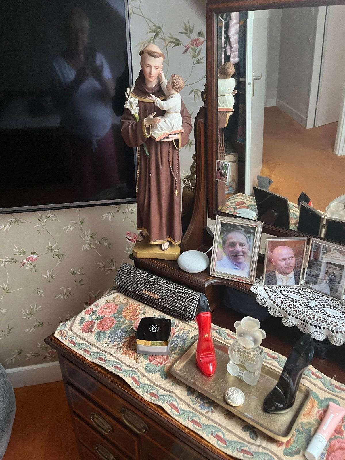 Heiligenbeeld: Sint Antonius met Kindje Jezus, Antiek en Kunst, Antiek | Religie, Ophalen