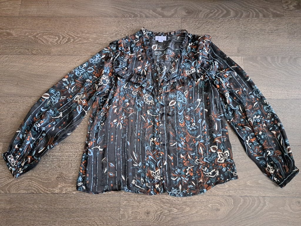 Cotton Club Blouse    -    XXL    jusa17, Meerkleurig, Maat 46/48 (XL) of groter, Ophalen of Verzenden, Zo goed als nieuw