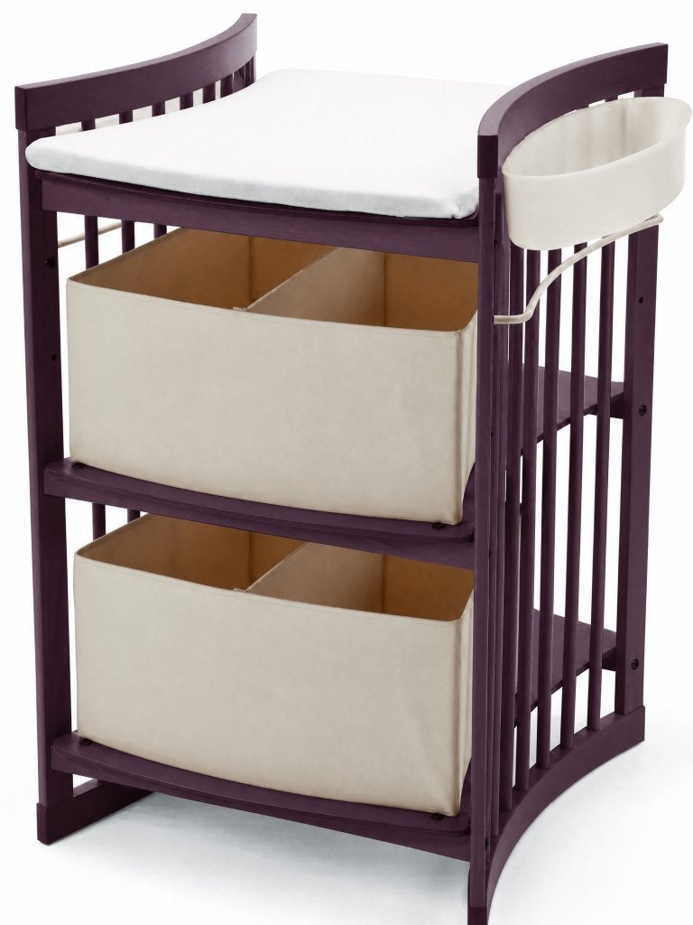 Stokke care commode in originele unieke kleur paars, Kinderen en Baby's, Ophalen, 70 cm of meer, Opstaande rand, 100 cm of meer
