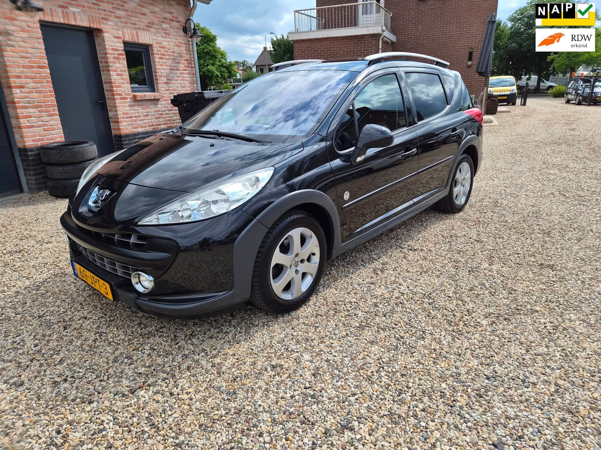 Peugeot 207 SW Outdoor 1.6 VTi Sublime >>NIEUWE APK<<, Auto's, Gebruikt, Zwart, 4 cilinders, Startonderbreker