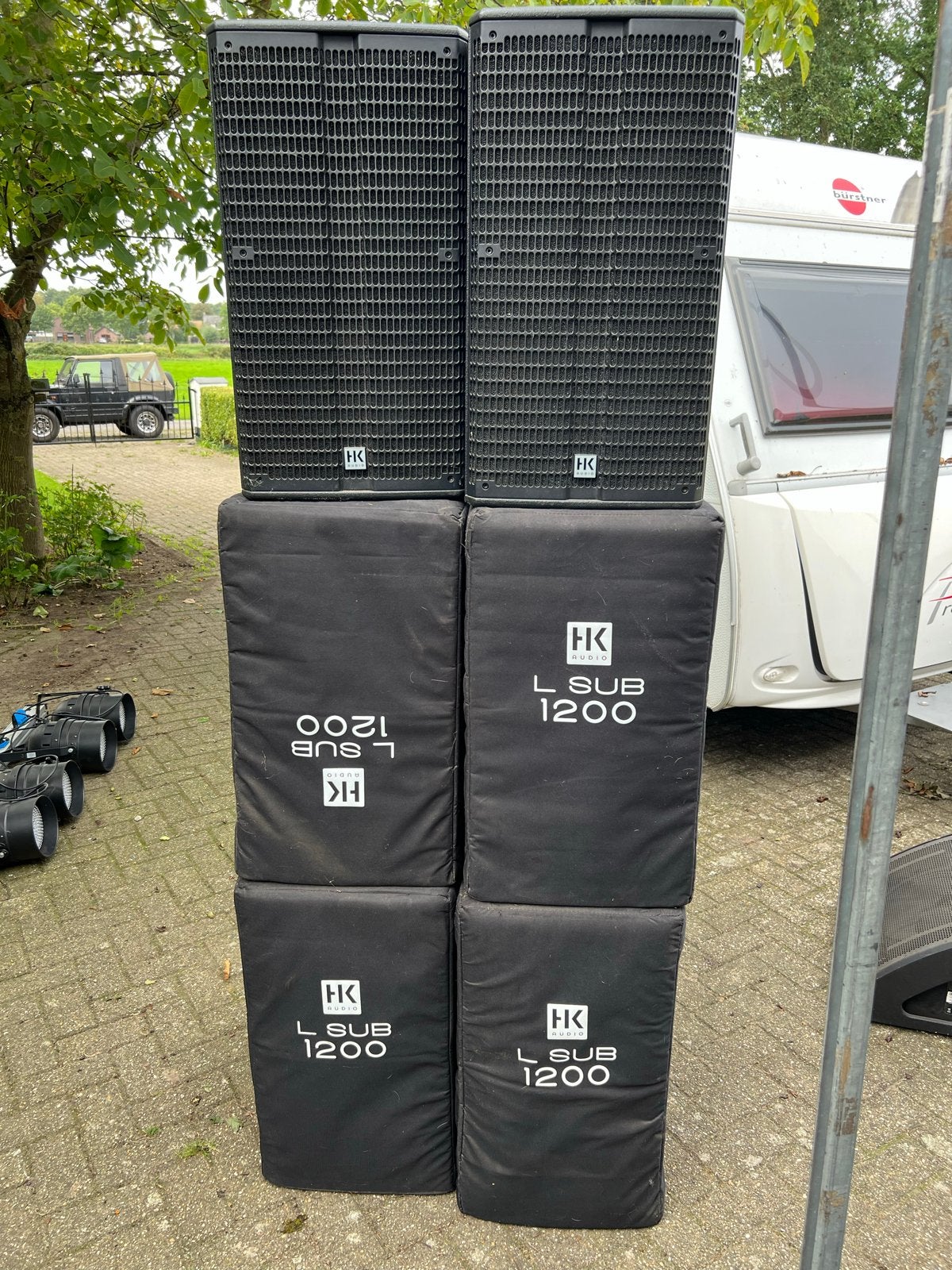 HK Audio active PA linear 5, Ophalen, Gebruikt, 1000 watt of meer, P.A.