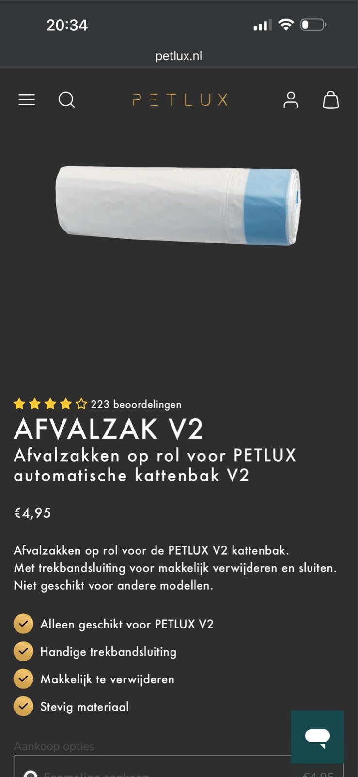 Petlux V2 automatische kattenbak wit, Dieren en Toebehoren, Kattenbakken, Zo goed als nieuw, Gesloten, Zelfreinigend, Ophalen of Verzenden
