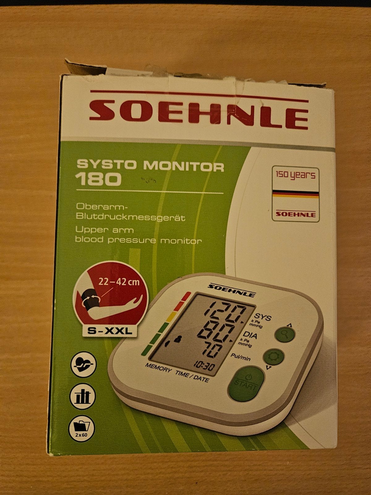Soehnle Bloeddrukmeter Systo Monitor 180, Sport en Fitness, Ophalen of Verzenden, Zo goed als nieuw, Overige typen