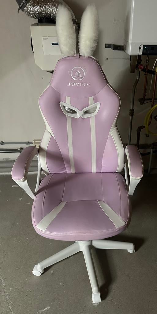bureaustoel gamingchair lila/wit, Ophalen, Nieuw, Paars, Bureaustoel