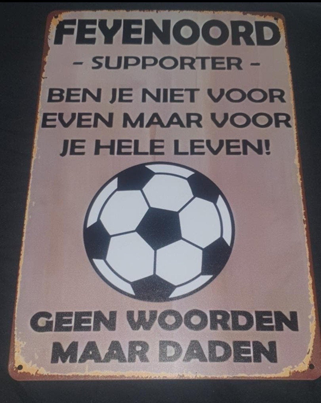 Feyenoord wandbord, Ophalen of Verzenden, Nieuw