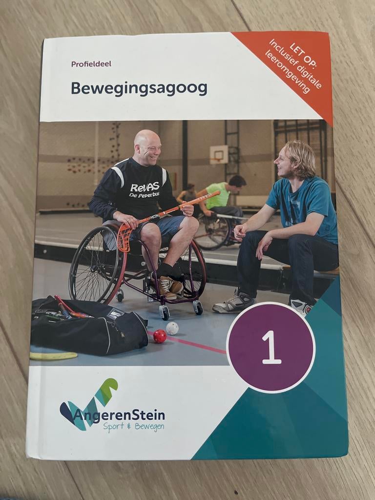 Bewegingsagoog Profieldeel 1 - Angerenstein Sport & Bewegen, Boeken, Ophalen of Verzenden, Zo goed als nieuw, MBO