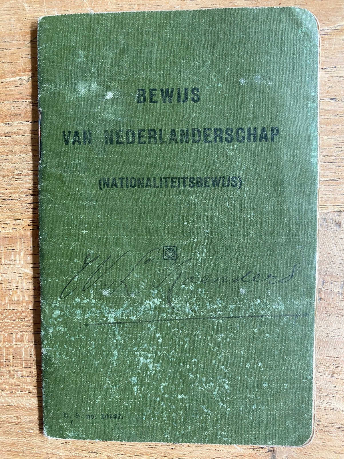 Bewijs van Nederlanderschap / nationaliteitsbewijs, Ophalen of Verzenden, Marechaussee, Nederland, Overige typen