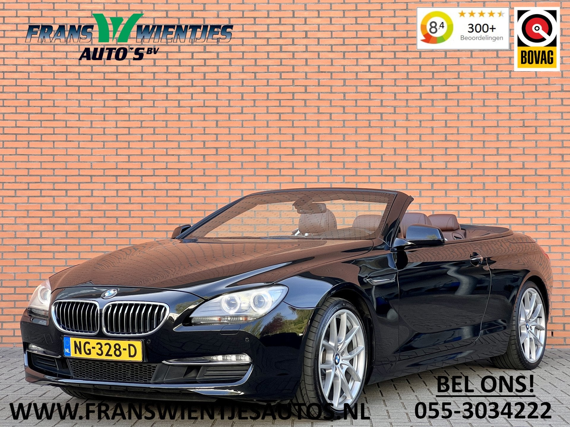 BMW 6 Serie Cabrio 640i High Executive | 320 PK! | Head-Up D, Auto's, Euro 5, Achterwielaandrijving, Gebruikt, Cabriolet