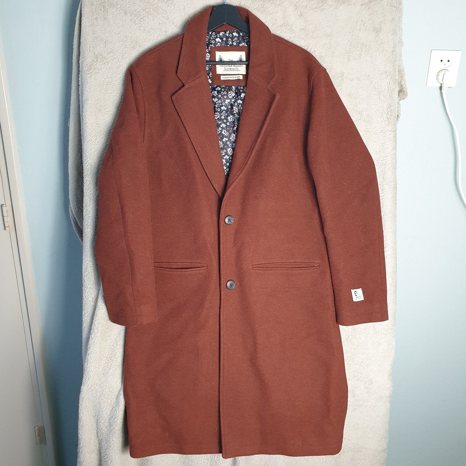 Lange nette Jas van The Spitalfields Clothing Co, Maat 50, Ophalen of Verzenden, Zo goed als nieuw, Maat 48/50 (M), The Spitalfields