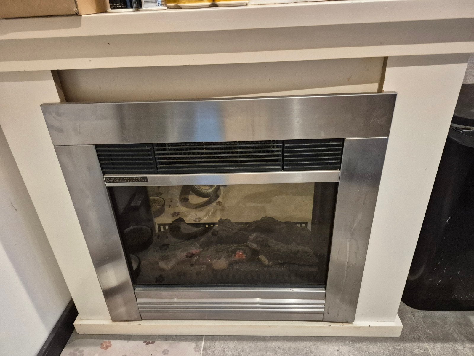 Sfeerhaard met warmtefunctie - 96x36x82.5 cm, Ophalen