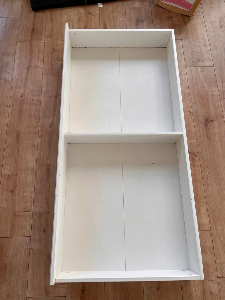 IKEA bedlade wit - Handige opbergruimte onder bed, Ophalen, Gebruikt, Eenpersoons, Wit