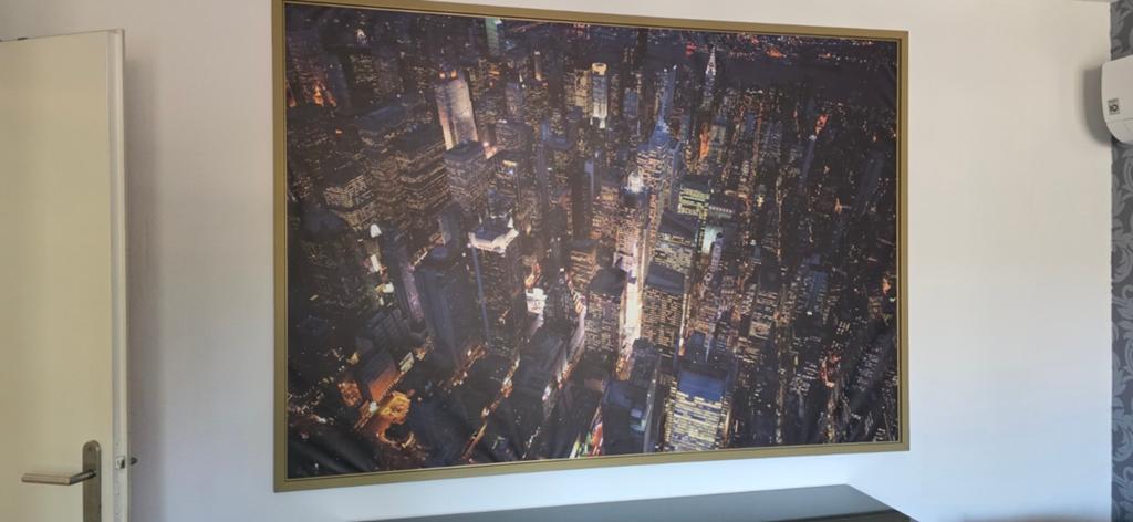 IKEA Björksta Manhattan Skyline Schilderij (200x140 cm), Ophalen, 125 cm of meer, 75 cm of meer, Print