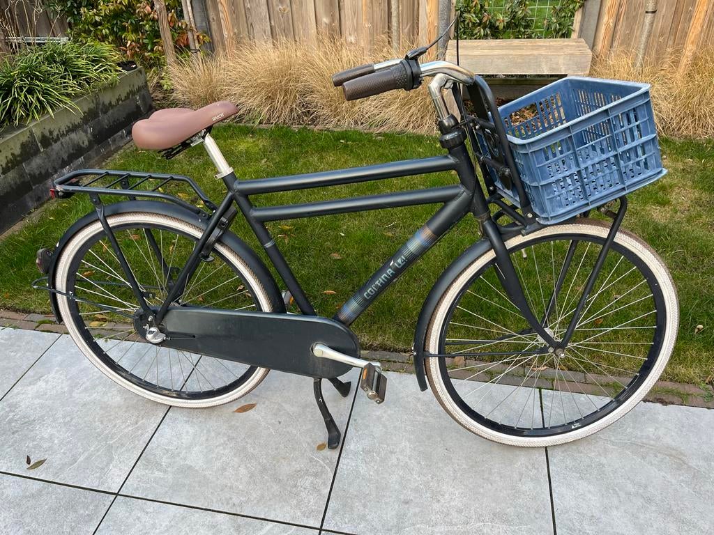 Cortina Transportfiets U4 H56 Night Matt, Terugtraprem, Gebruikt, Versnellingen, 53 tot 57 cm