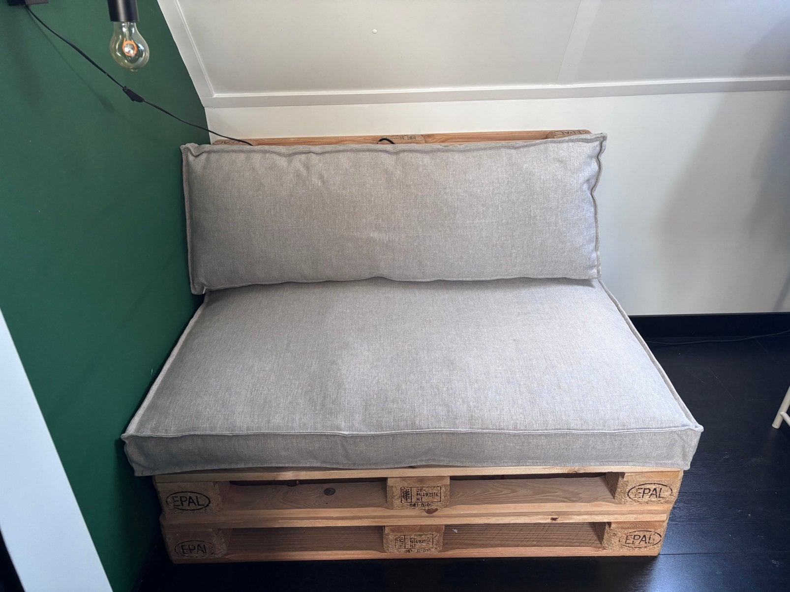 Palletkussen Hidde Beige, Ophalen, Zo goed als nieuw, Rotan