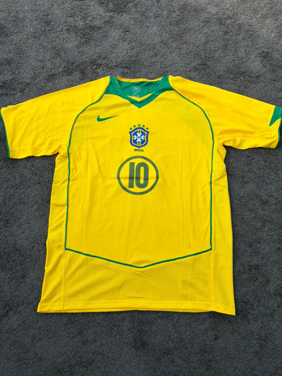 Ronaldinho #10 | Brazilie Retro Shirt 2004 | maat XXL, Sport en Fitness, Voetbal, Groter dan maat XL, Ophalen of Verzenden, Nieuw