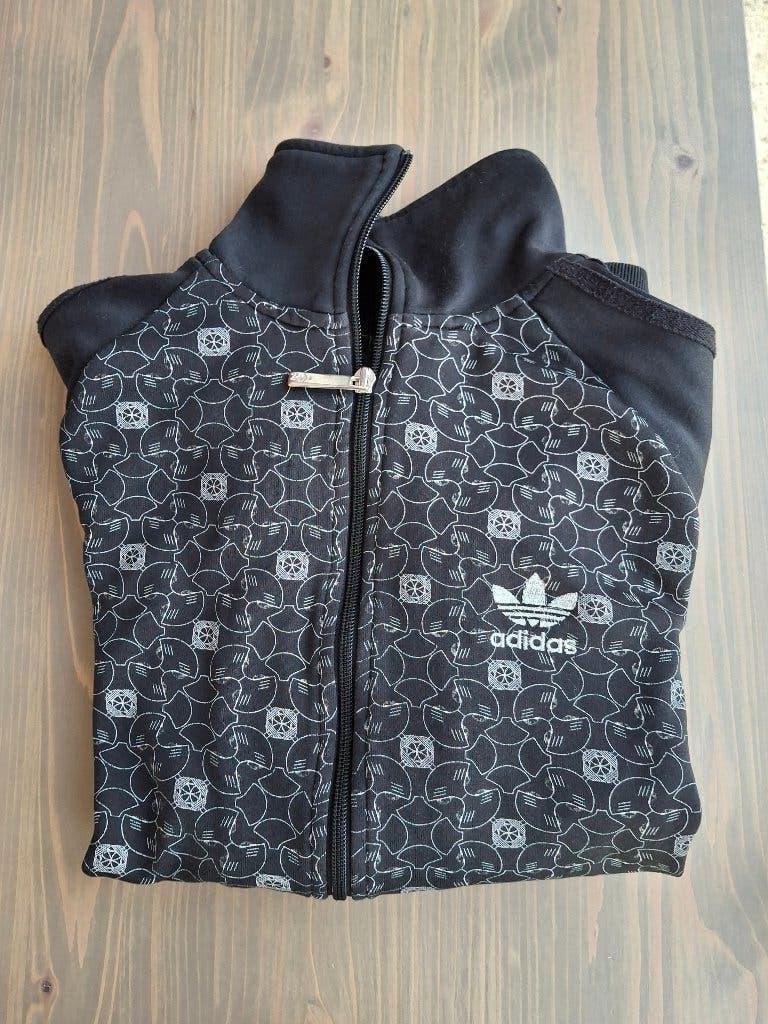 Adidas zwart vest print doodshoofd maat S, Adidas, Zwart, Ophalen of Verzenden, Zo goed als nieuw