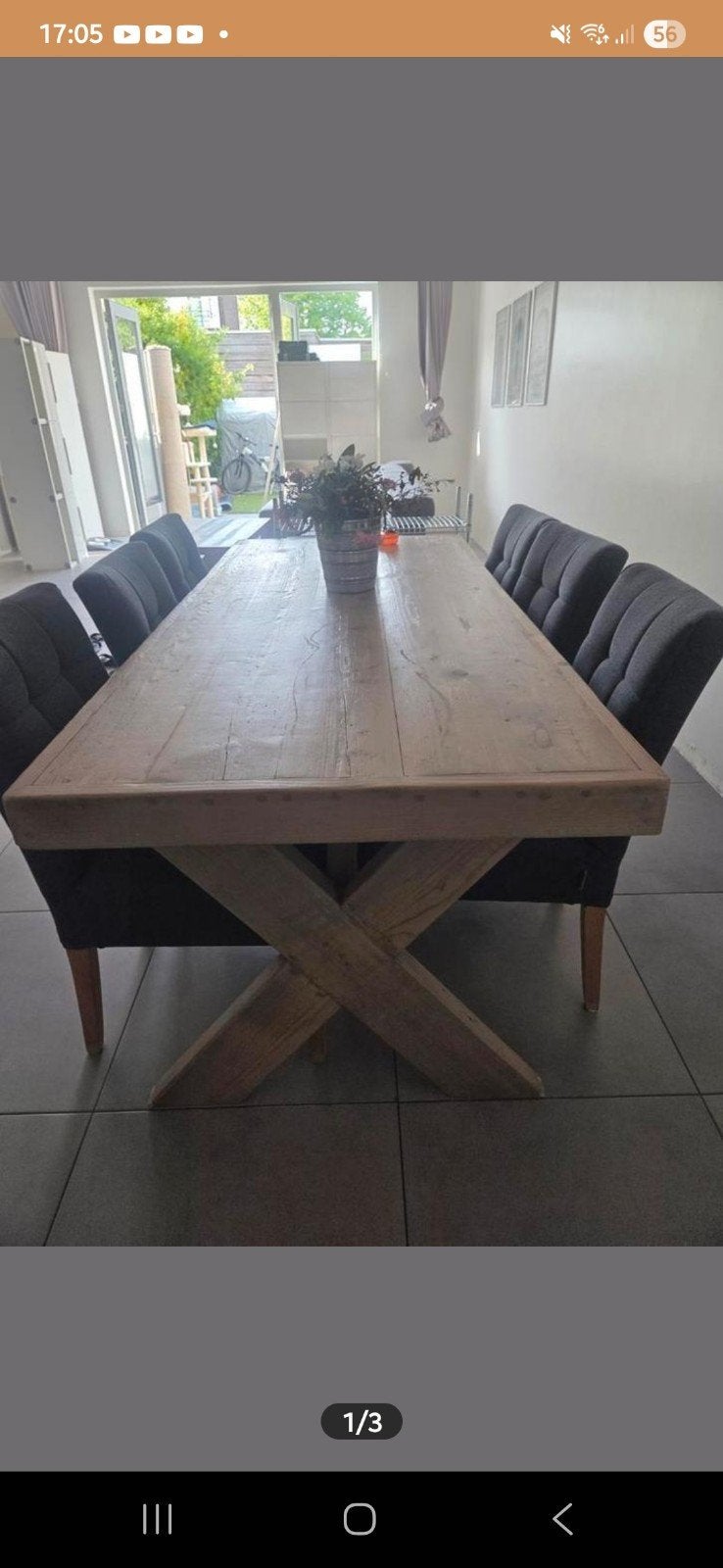 Eettafel en salontafel steigerhout ZGAN! moet snel weg!, Ophalen, Zo goed als nieuw