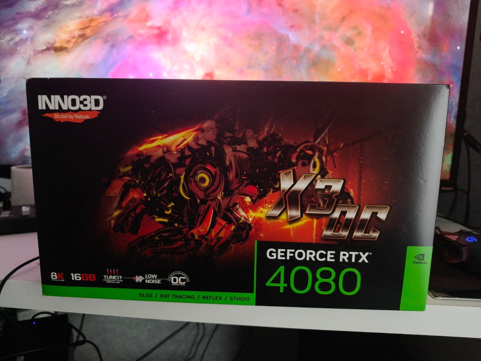 Inno3D GeForce RTX 4080 X3 OC Videokaart, Computers en Software, Videokaarten, Zo goed als nieuw, Nvidia, PCI-Express 4.0, GDDR6