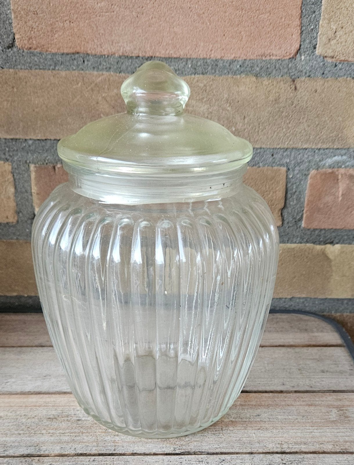 Stopfles, Ophalen of Verzenden, Zo goed als nieuw, Glas, Pot, Bus of Blik