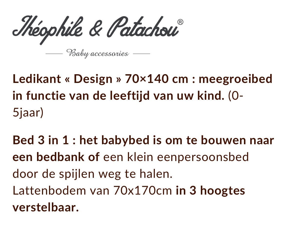 Bed van teophile & patachou. Met matras erbij van medicott, Ophalen, Gebruikt