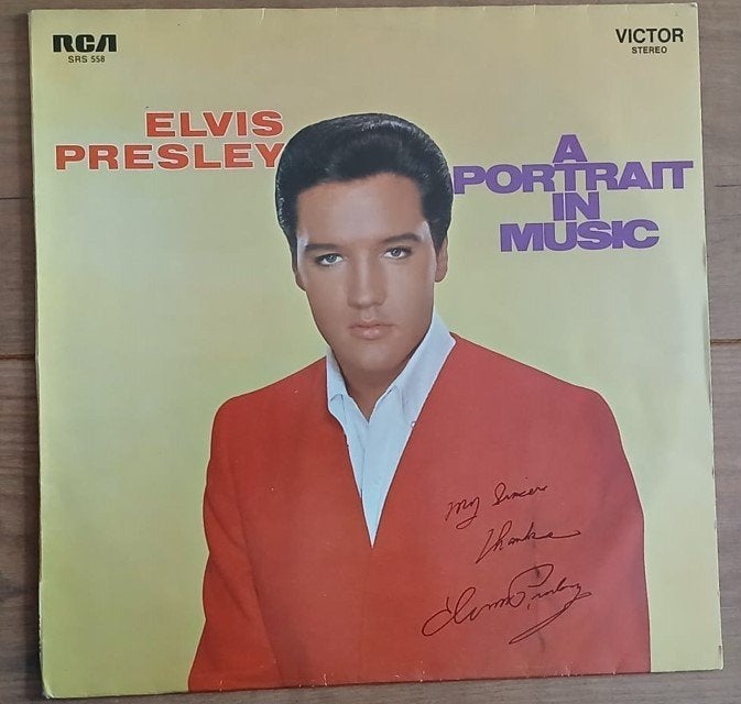 Elvis Presley-A Portrait in Music(SRS 558)1974 Dutch, Picture disc, Ophalen of Verzenden, Zo goed als nieuw, 12 inch