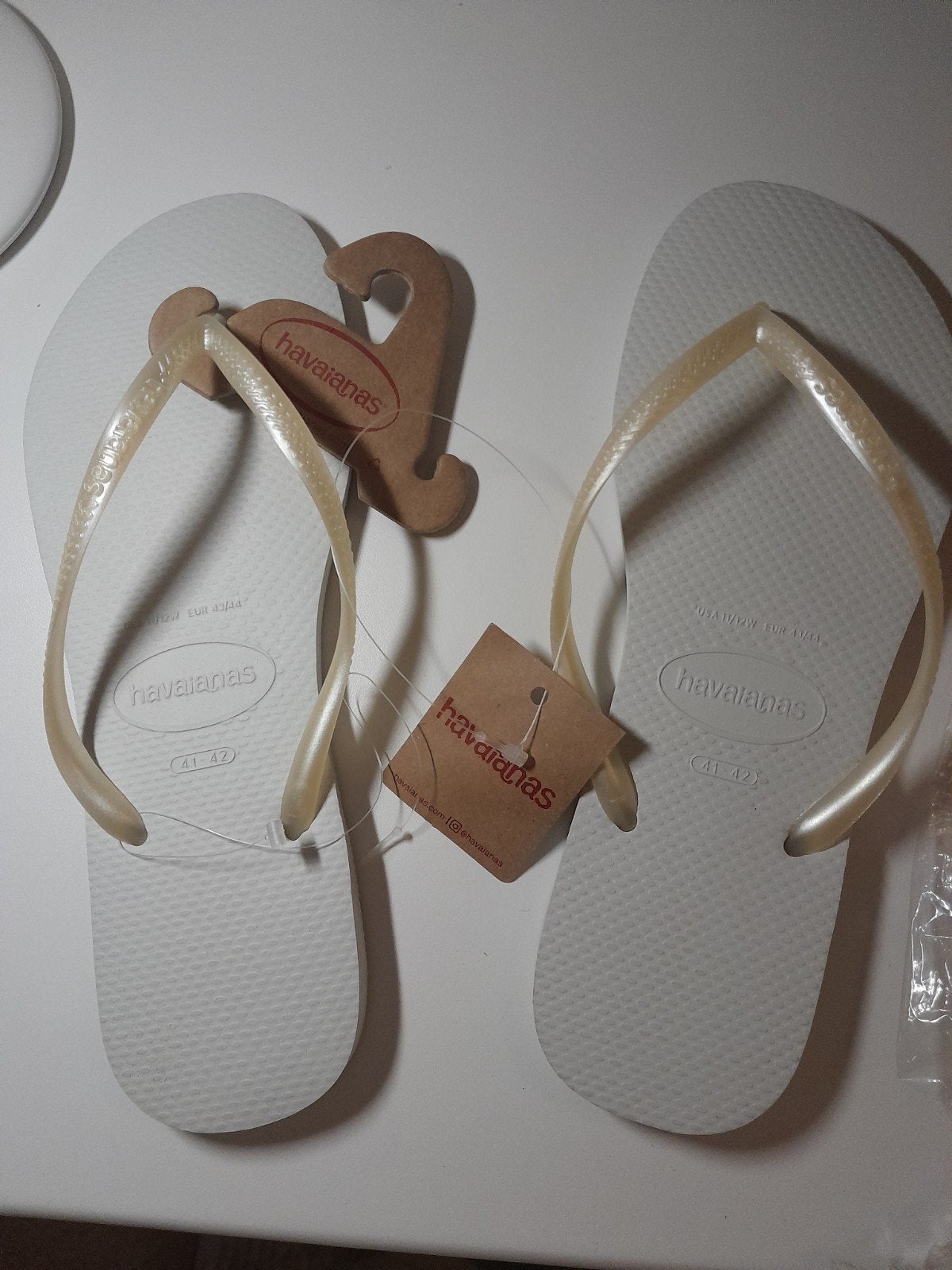 Havaianas Slim Maat 41/42 - Nieuw, Slippers, Wit, Nieuw, Ophalen of Verzenden