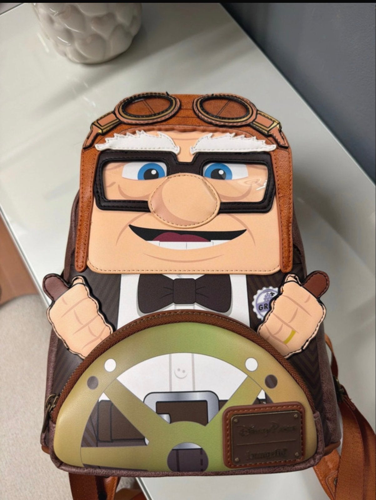 Loungefly Disney Up Carl & Ellie Mini Rugzak, Ophalen, Zo goed als nieuw, Bruin, Overige typen