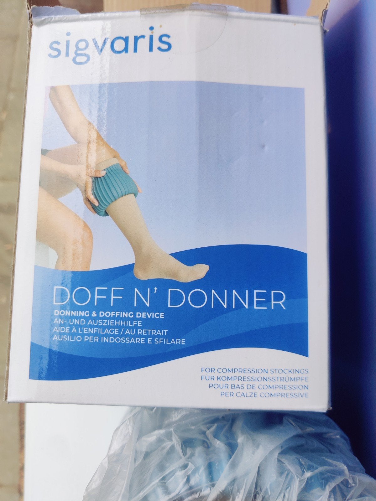 Sigvaris Doff n donner steunkousen hulpmiddel set compleet, Ophalen, Nieuw, Lichaamsverzorging