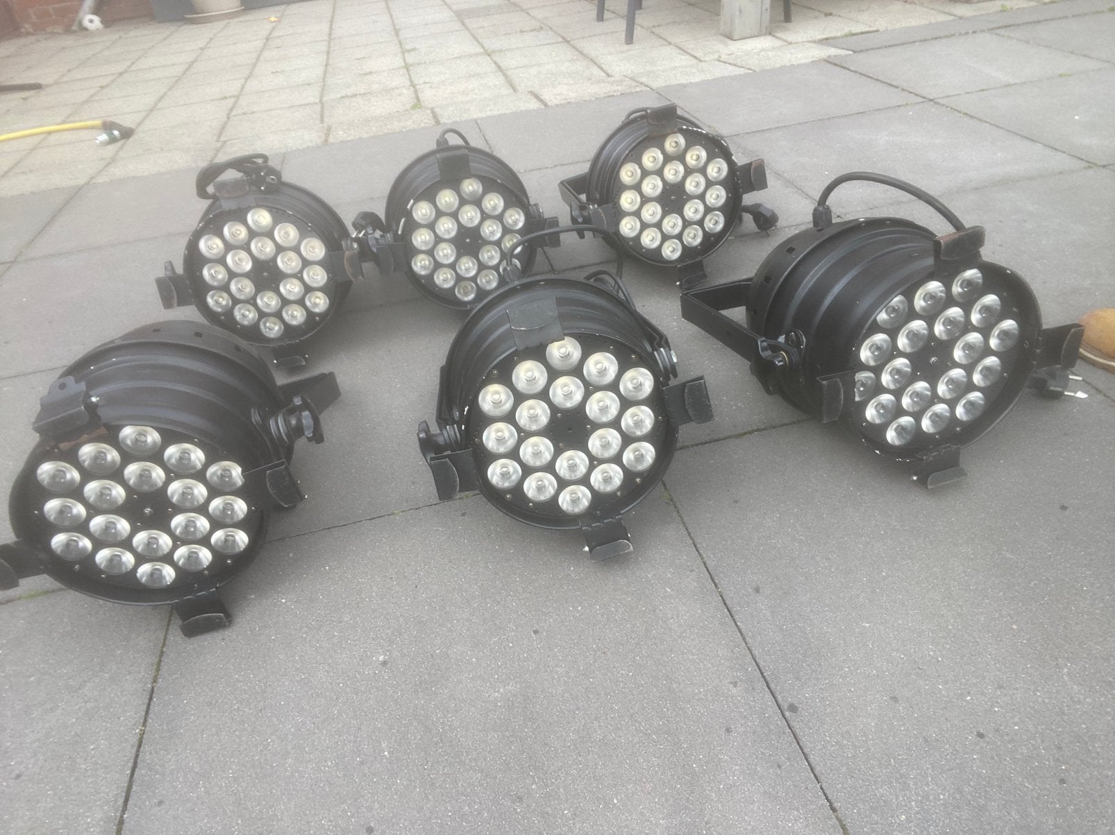 6x showtec high power led par 64 q4, Muziek en Instrumenten, Licht en Laser, Ophalen of Verzenden, Gebruikt, Licht