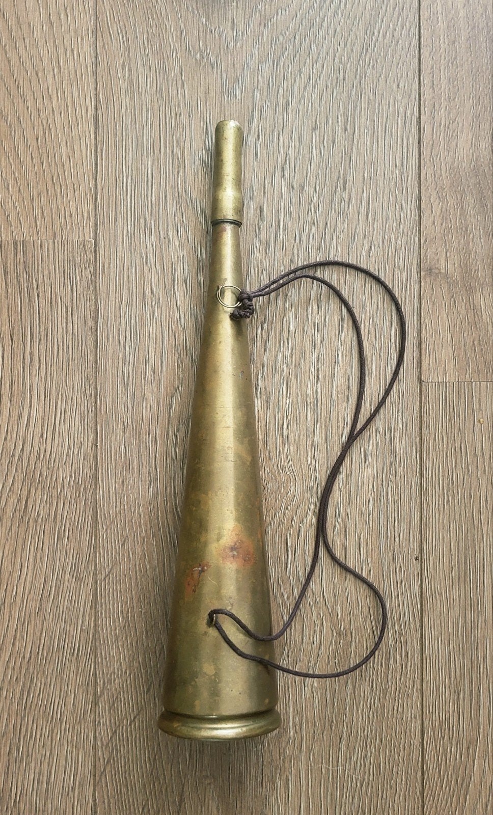 Oude koperen scheepstoeter, Ophalen of Verzenden, Gebruikt, Gebruiksvoorwerp